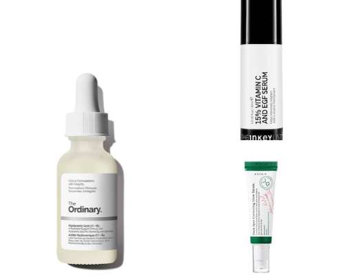 Skincare routine cover photo collage