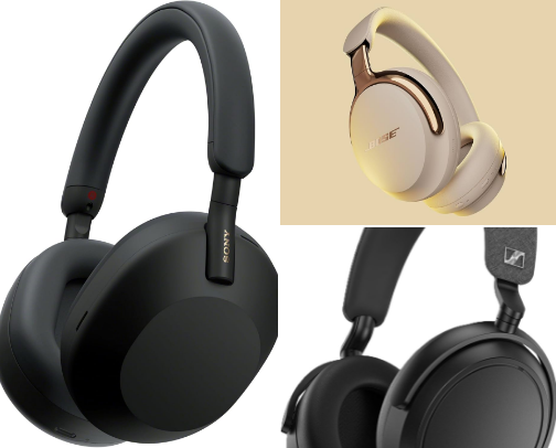 Wireless Headphones & Earbuds 🎧 cover photo collage