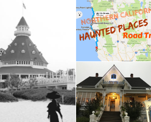 Ghostly Destinations: Must-Visit Haunted Places in California cover photo collage