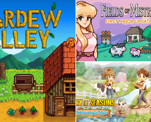 Cozy Games cover photo collage