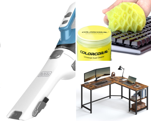I Finally Found a Handheld Vacuum That Actually Cleans My Desk in Seconds cover photo collage