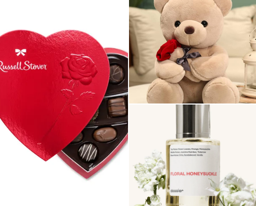 Valentines day gifts cover photo collage