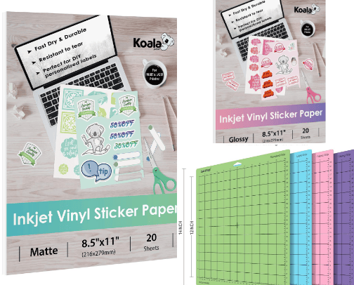 Labels and vynil making cover photo collage