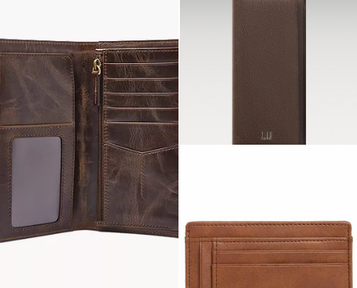 Mens Luxury Wallets cover photo collage