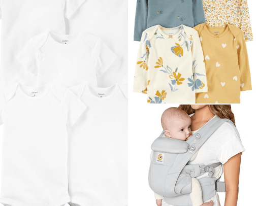 Baby and kids things cover photo collage