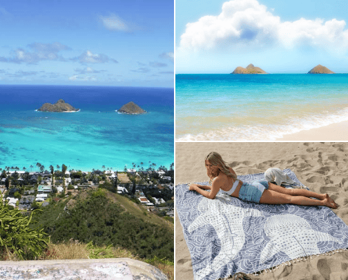 "Discover the Essence of Kailua: Best of Hikes, Dining, Culture, and More!" cover photo collage