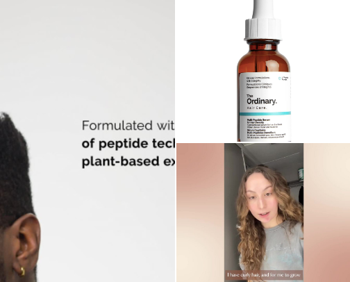 “Peptide Power Edit:  Must‑Try Boosts for Hair & Skin” cover photo collage