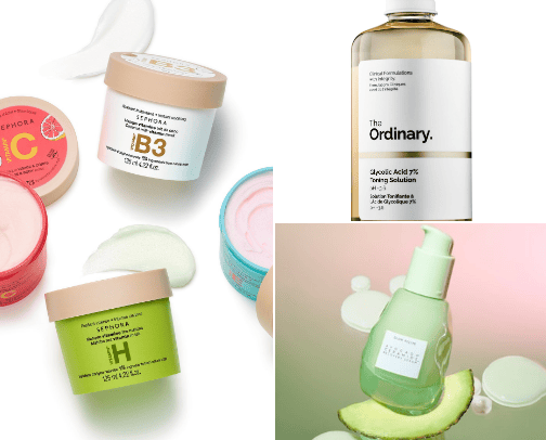 Skincare cover photo collage