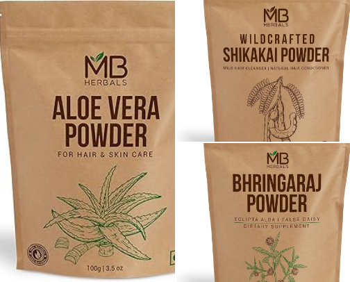 Ayurvedic Powders (DIY masks) cover photo collage