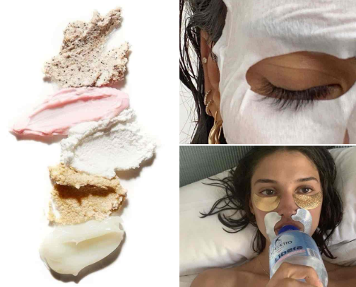 Skin care cover photo collage