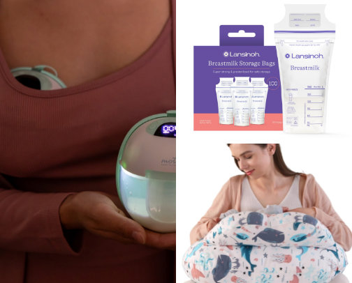 Breastfeeding & Pumping Essentials 🤱🏽 cover photo collage