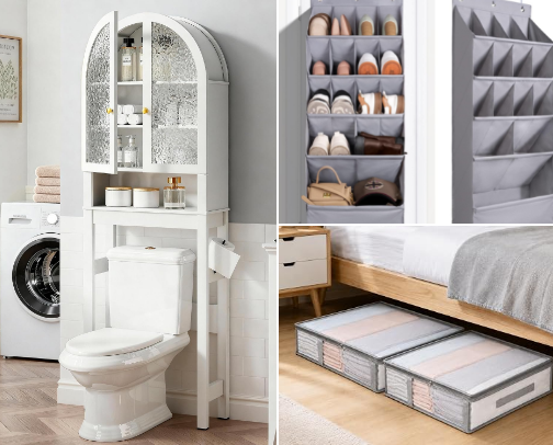 Amazon Products That Make a Small Apartment Easier to Organize cover photo collage