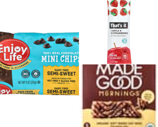 My Favorite allergy-friendy snacks! cover photo collage