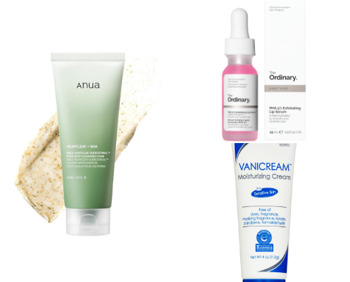 My Favorite Skincare Products for Sensitive, Dry and Acne Prone Skin ✨ cover photo collage