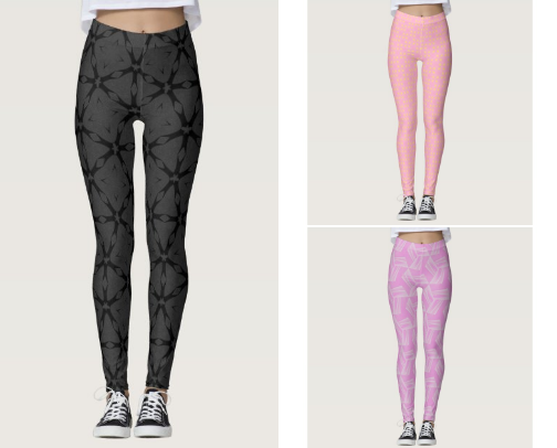 Geometric Seamless Patterns - Leggings cover photo collage