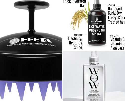 Hair care cover photo collage