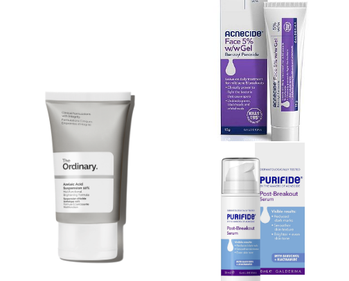 ࿔:･ acne skincare ࿔:･: cover photo collage