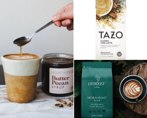 A Fall Drink Grocery List for Sensitive Tummy Girlies🍂🤎☕️ cover photo collage