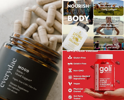 BRAIN + BODY BOOSTERS - TRIED, LOVED, RECOMMENDED (MALE AND FEMALE) cover photo collage