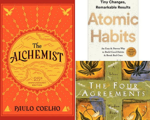 Best self-development books that really helped me cover photo collage