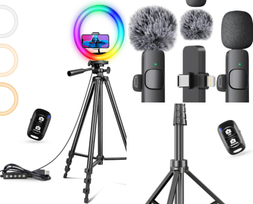 Affordable Content Creator Setup cover photo collage