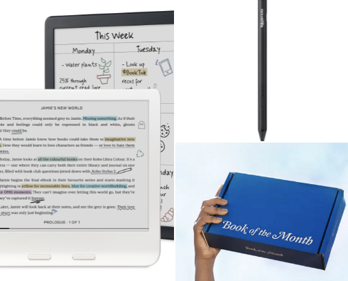 Reading essentials 📚 (and other bookish items for comfort)! cover photo collage