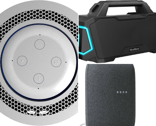 Smart Speaker – Amazon Echo Dot / Google Nest Mini cover photo collage