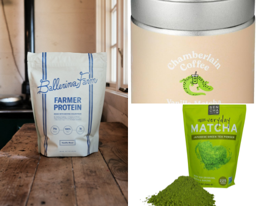 My fav Protien Matcha <3 cover photo collage