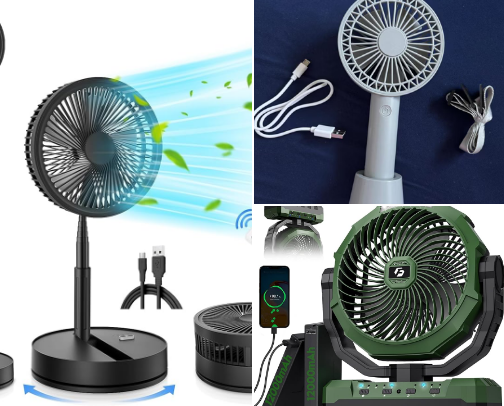 Portable Fans cover photo collage