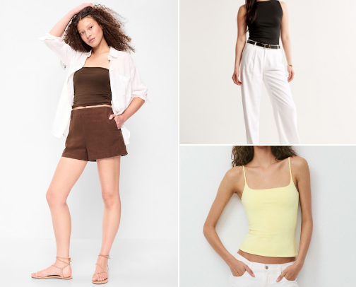 Hot Weather Outfit Basics That Still Look Put Together cover photo collage