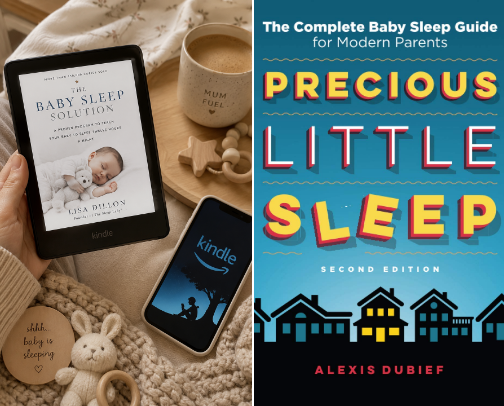 The Best Baby Sleep Books Every Exhausted Parent Should Read cover photo collage