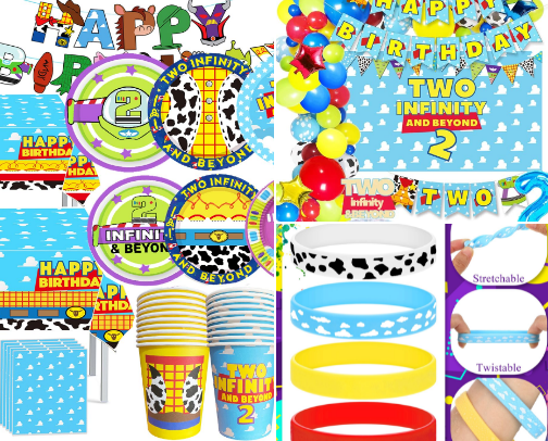 TWO infinity and beyond Birthday Party cover photo collage