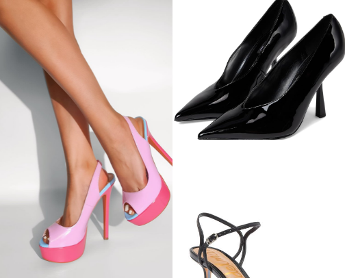 The Shoe Wardrobe: Head-Turning Heels cover photo collage