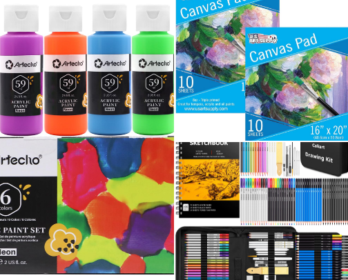Creative Art Supplies cover photo collage