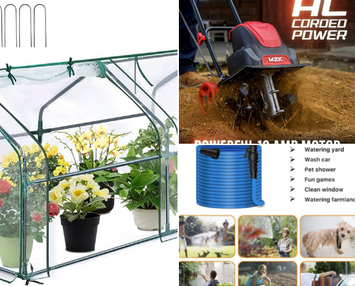 Home gardening cover photo collage