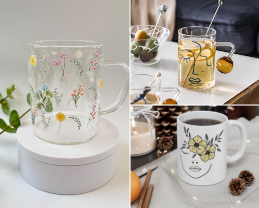 Aesthetic Mugs cover photo collage