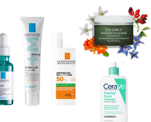 The Ultimate Skincare Guide for Acne-Prone Skin cover photo collage