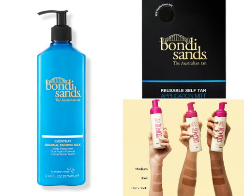 Lazy Girl Self Tan cover photo collage