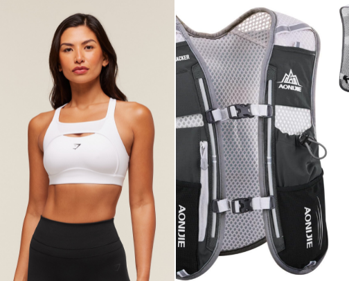 Running essentials ✨🏃🏻‍♀️ cover photo collage