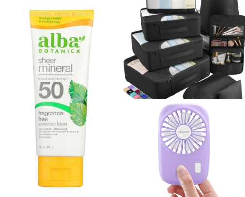 My favorite travel essentials cover photo collage
