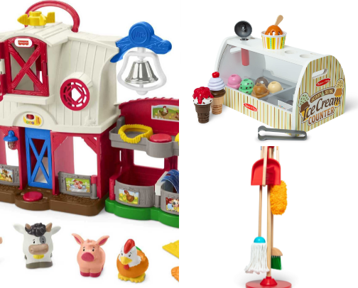 Baby and kids toys cover photo collage