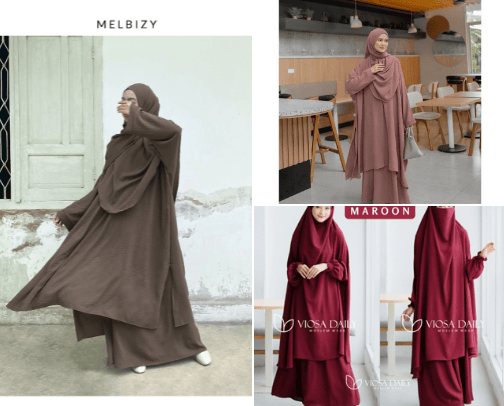 Abaya Set Simple 💖 cover photo collage