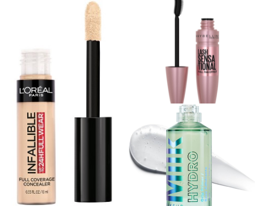 “Everyday Makeup Essentials” is clear and appealing cover photo collage