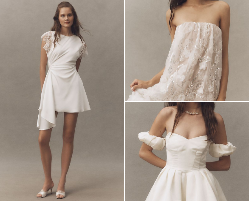 Bride Rehearsal Dinner Dress cover photo collage