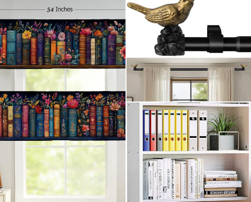 Amazon Library Decor cover photo collage