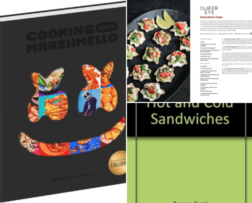Cook books you will find in my kitchen! cover photo collage