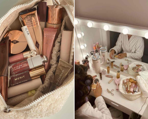 makeup products 💗 cover photo collage