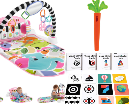0-6 Months Toy Recommendations cover photo collage