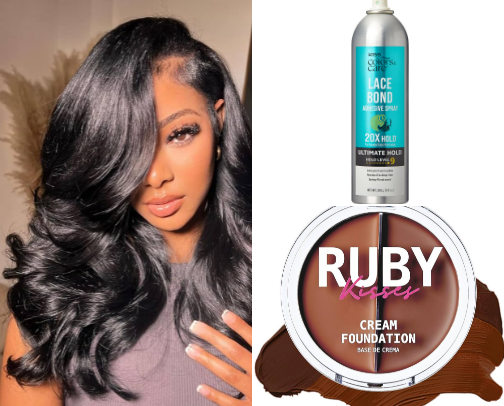 Glueless wig products cover photo collage