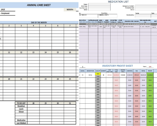 Excel Spreadsheets cover photo collage